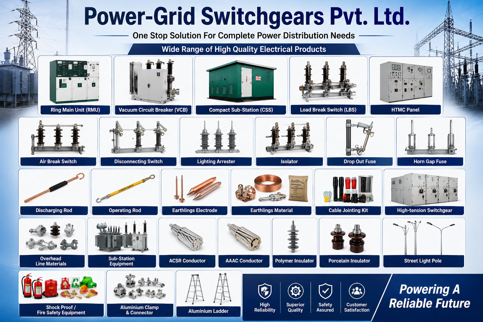 Electrical Switchgear - Power Distribution Products in India by Power-Grid Switchgears Pvt. Ltd. Electrical Switchgear - Power Distribution Products in India | Power-Grid Switchgears Pvt. Ltd.
